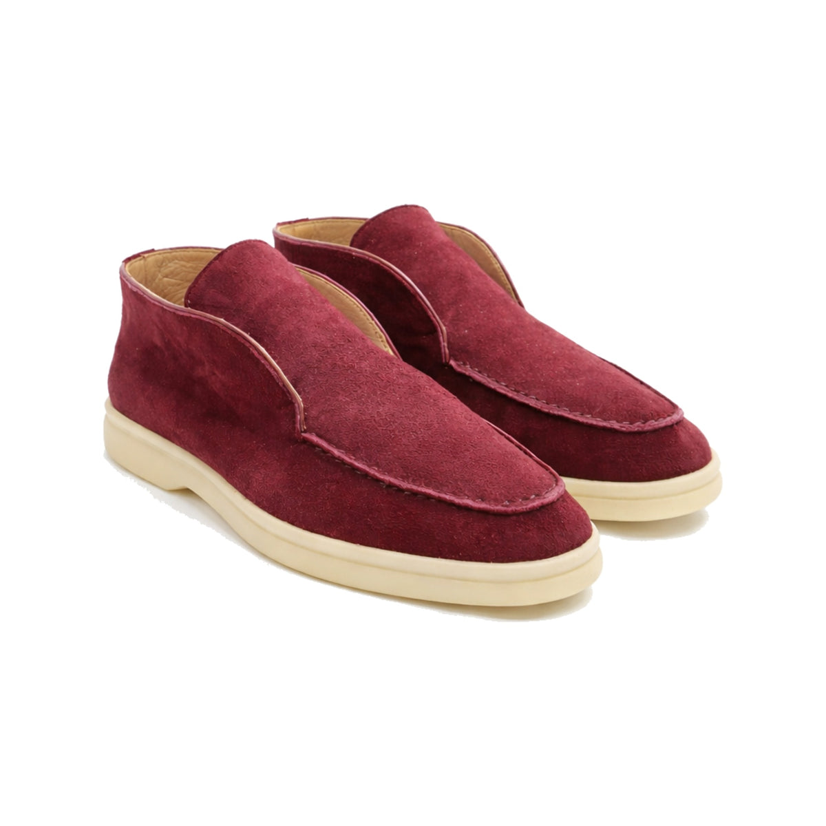 Ladies High-Top Suede Loafers | Viranico