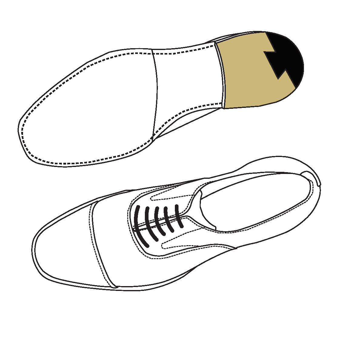 thumbnail image 2 of Allen Edmonds Italian Rubber Replacement Top Lifts - Mens Shoe Repair Heels, USA 2 of 5